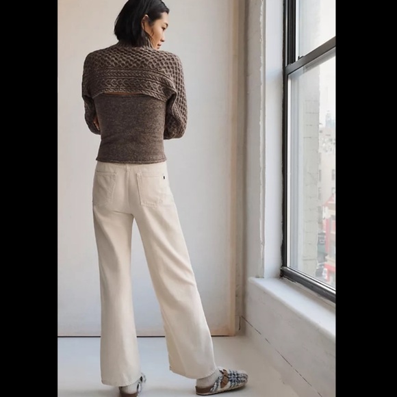 Anthropologie NWT ASTR The Label Cable-Knit Sweater Shrug Set Size XS. - Picture 3 of 12